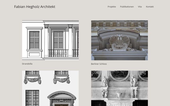 Screenshot of fabianhegholz.de