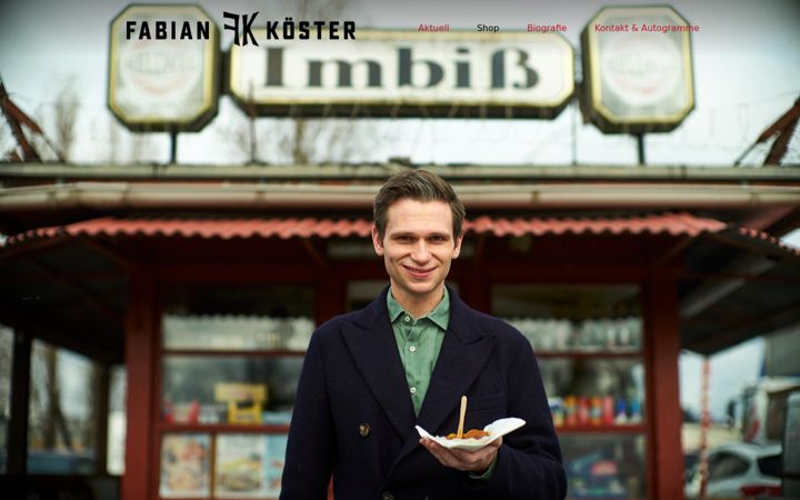Screenshot of fabiankoester.com