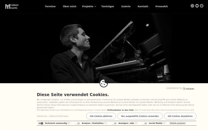 Screenshot of fabianmang.com