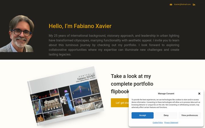 Screenshot of fabianoxavier.com