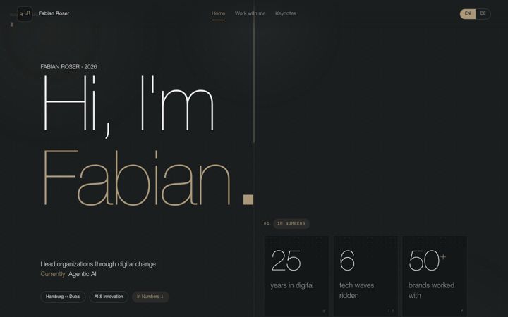 Screenshot of fabianroser.de