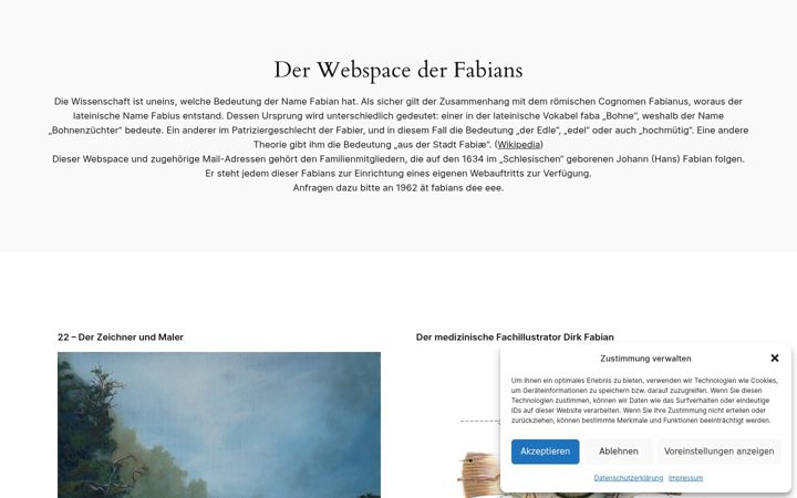 Screenshot of fabians.de