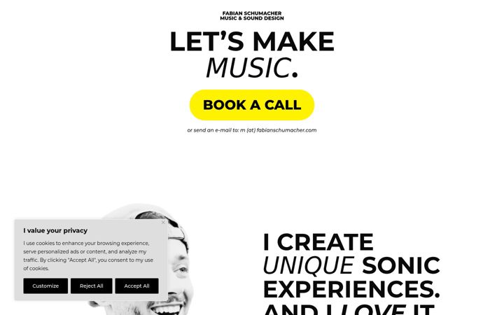 Screenshot of fabianschumacher.com