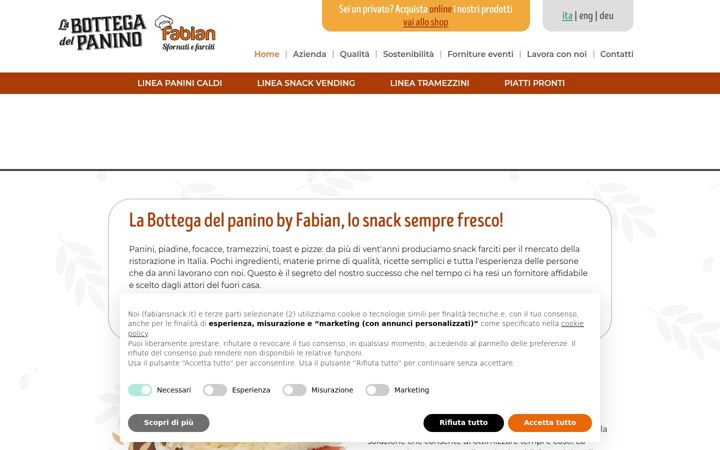Screenshot of fabiansnack.it