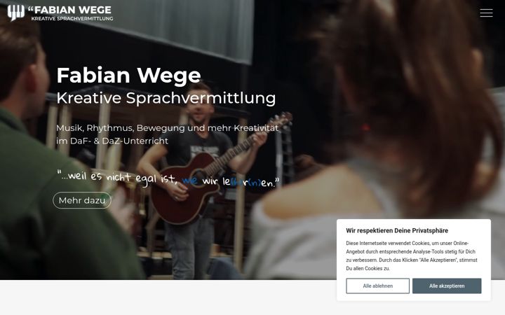 Screenshot of fabianwege.de