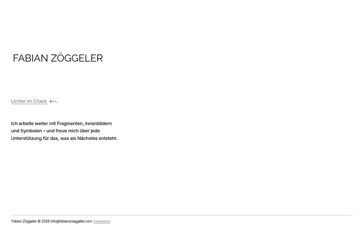 Screenshot of fabianzoeggeler.com