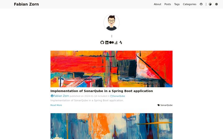 Screenshot of fabianzorn.com