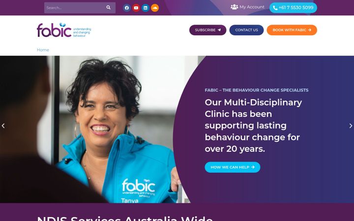 Snímek obrazovky fabic.com.au