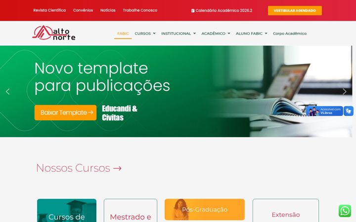 Screenshot ta' fabic.edu.br