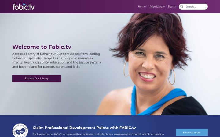 Screenshot of fabic.tv
