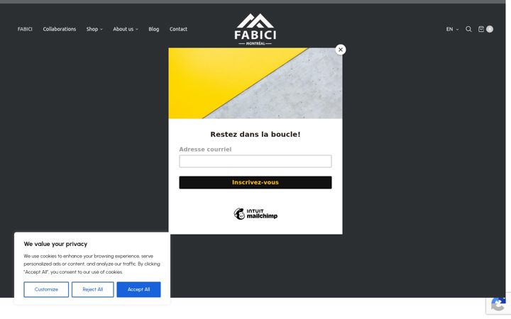 Screenshot of fabici.ca