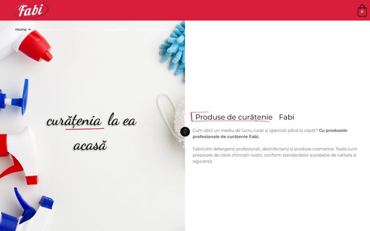 Screenshot of fabiclean.ro