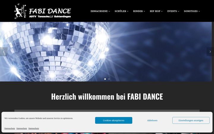 Screenshot of fabidance.de