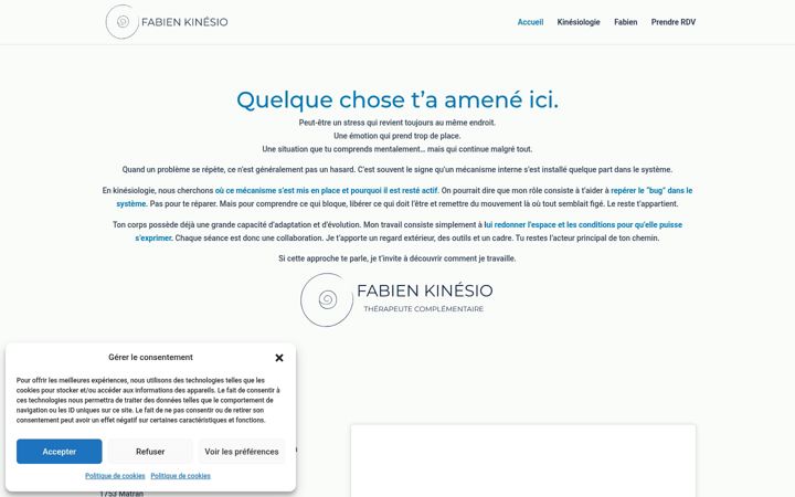 Screenshot of fabien-kinesio.ch
