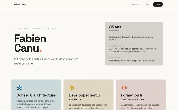 Screenshot of fabiencanu.fr
