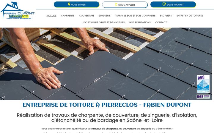 Screenshot of fabiendupont-charpente.fr
