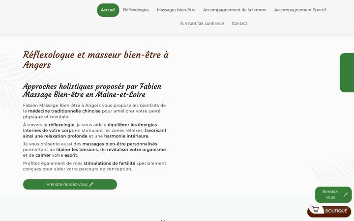 Screenshot of fabienmassagebienetre.fr