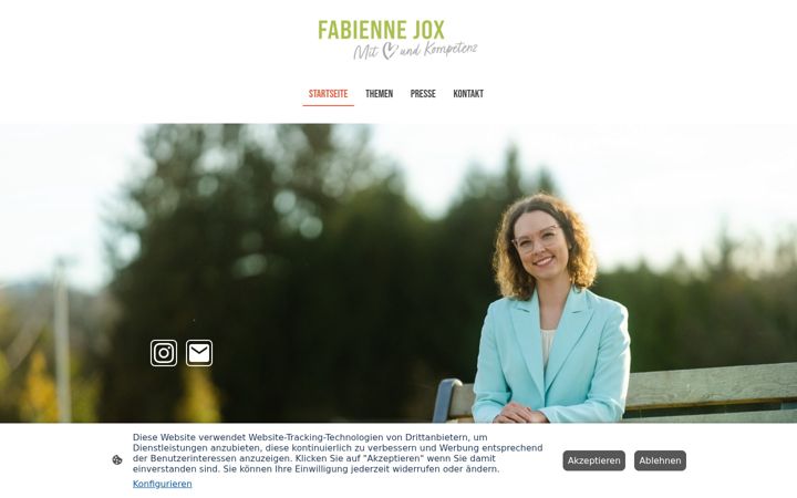Screenshot of fabienne-jox.de