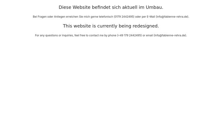 Ekraanipilt saidist fabienne-rehra.de