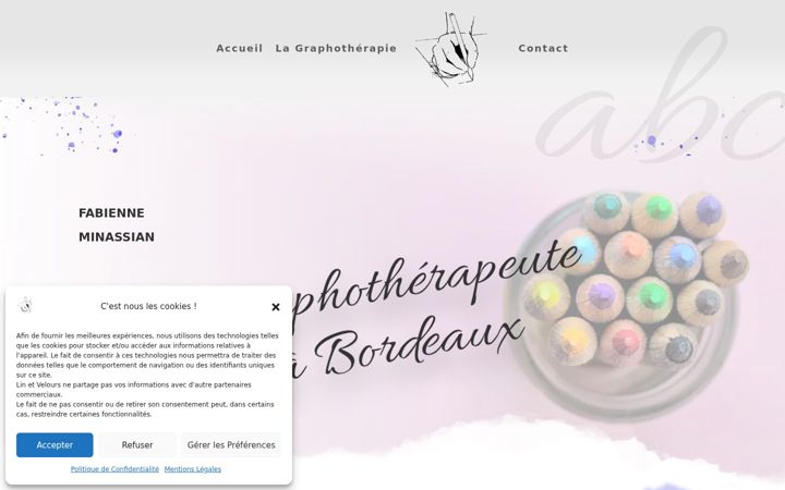 Screenshot of fabienneminassian.fr