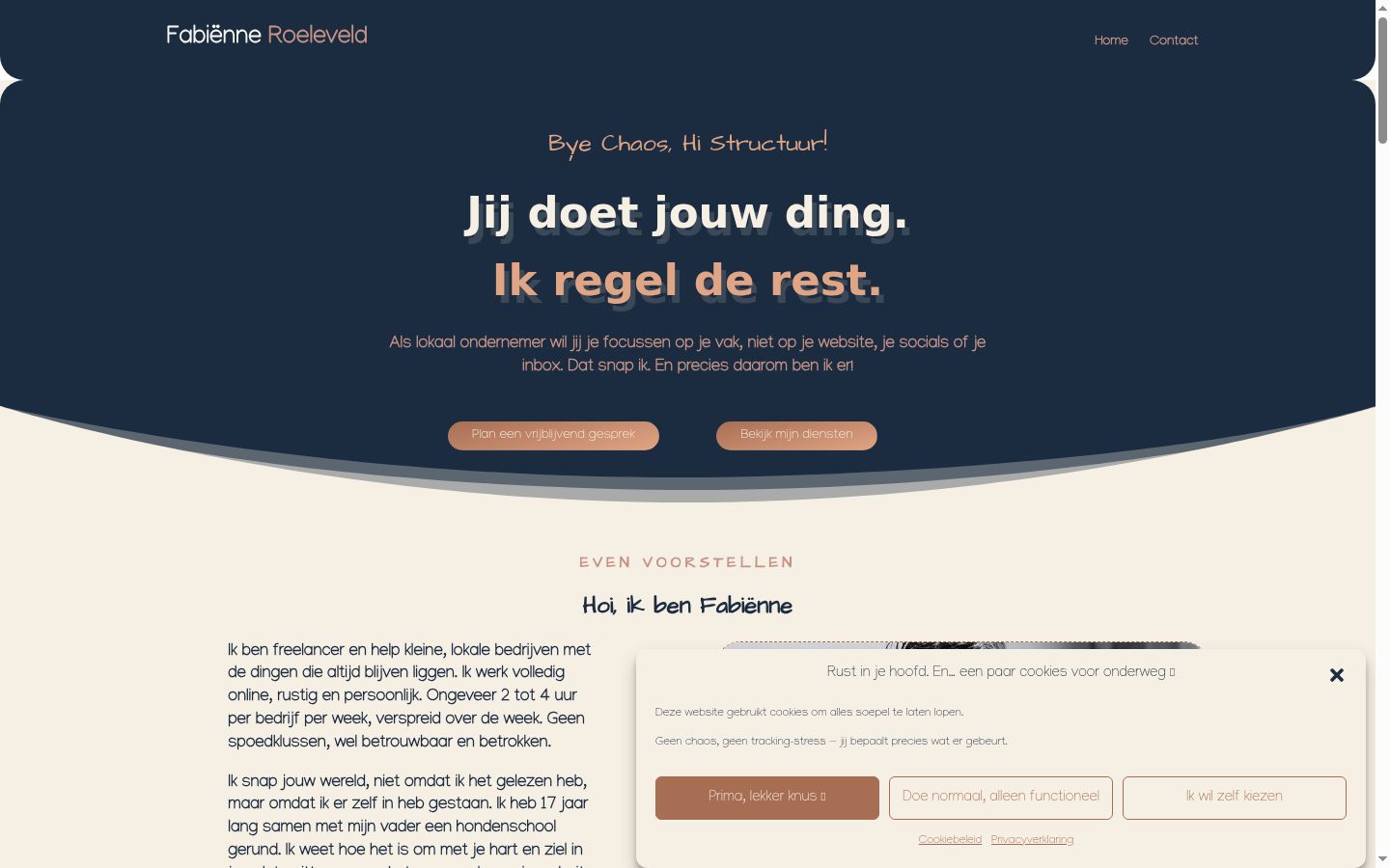 Screenshot tal-banner tal-kunsens muri qabel kwalunkwe interazzjoni
