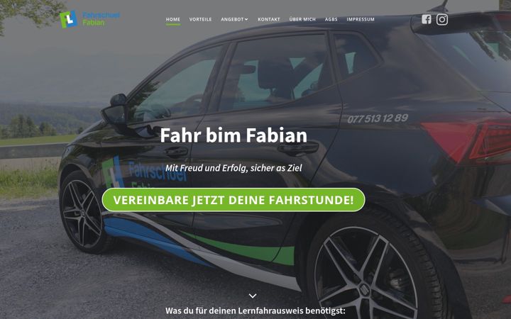 Screenshot of fabifa.ch