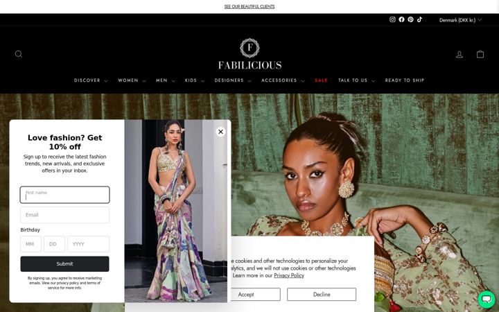 Screenshot of fabiliciousfashion.com
