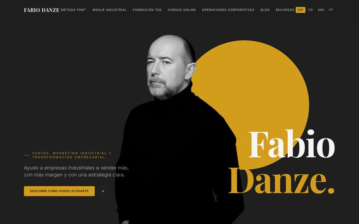 Screenshot of fabiodanze.com