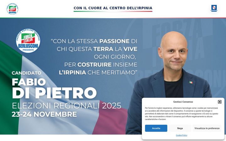 Screenshot of fabiodipietroforzaitalia.com