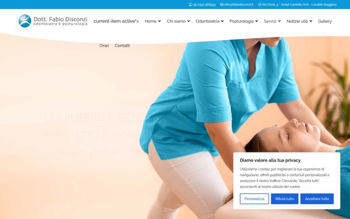 Screenshot von fabiodisconzi.it