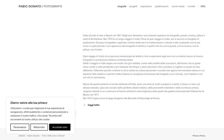 Screenshot von fabiodonato.it