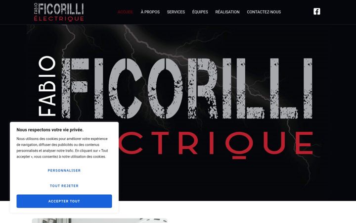 Screenshot of fabioficorillielectrique.ca