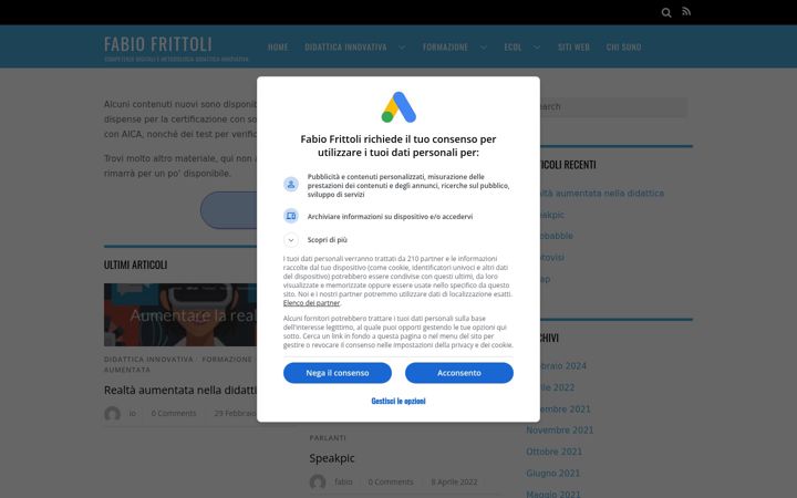 Screenshot of fabiofrittoli.it