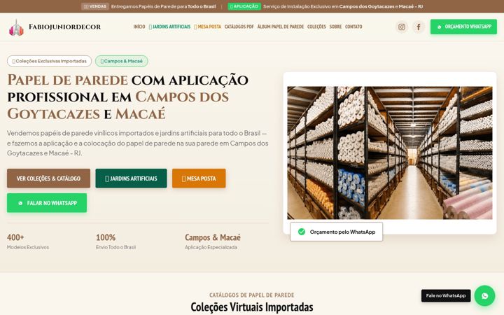Screenshot of fabiojuniordecor.com.br