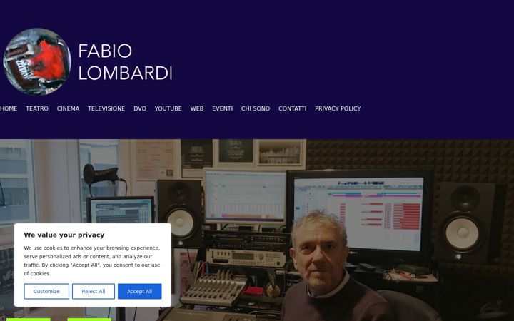 Screenshot of fabiolombardi.com