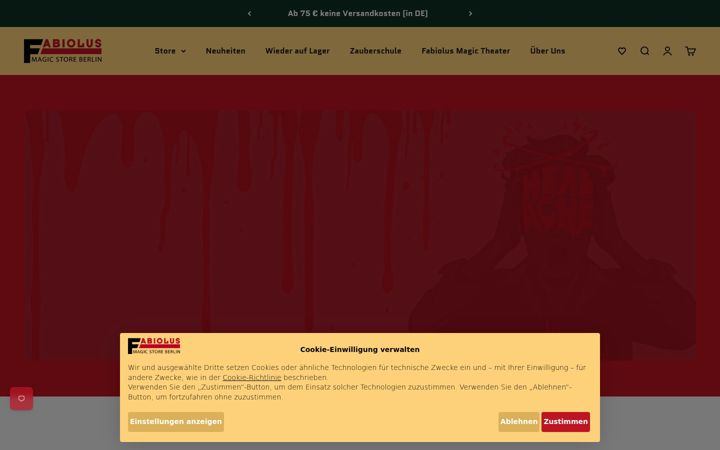 Screenshot of fabiolus-magic.de