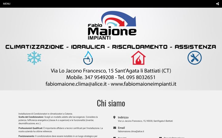 Screenshot of fabiomaioneimpianti.it