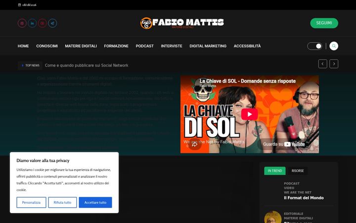 Screenshot of fabiomattis.com