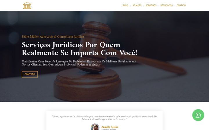 Snímek obrazovky fabiomuller.adv.br