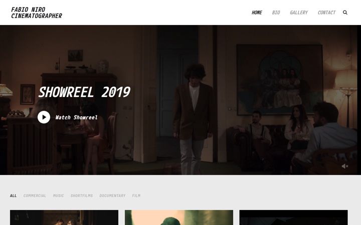 Screenshot of fabioniro.com