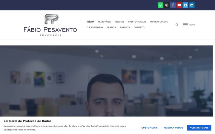 Snímek obrazovky fabiopesavento.com.br