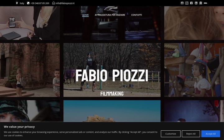 Screenshot of fabiopiozzi.it