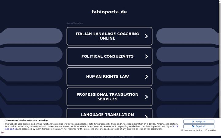 Screenshot of fabioporta.de