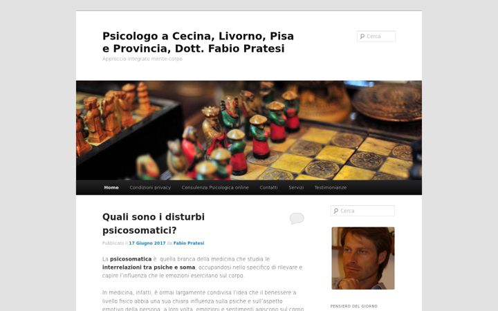 Screenshot of fabiopratesi.it