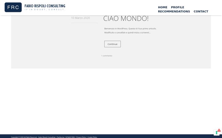Screenshot of fabiorispoli.it