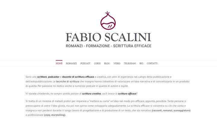 Screenshot of fabioscalini.com
