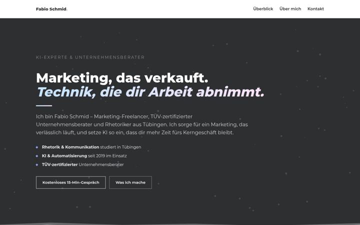 Screenshot of fabioschmid.de