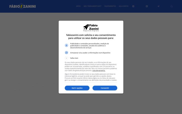 Screenshot of fabiozanini.com