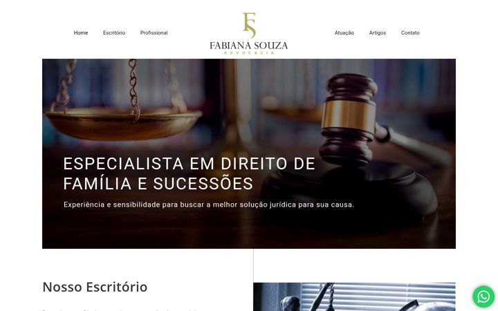 Screenshot of fabisouza.com.br