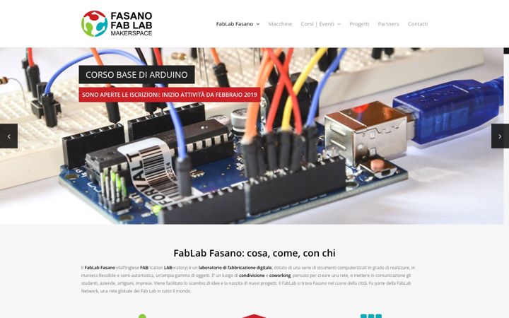 Screenshot of fablabfasano.it